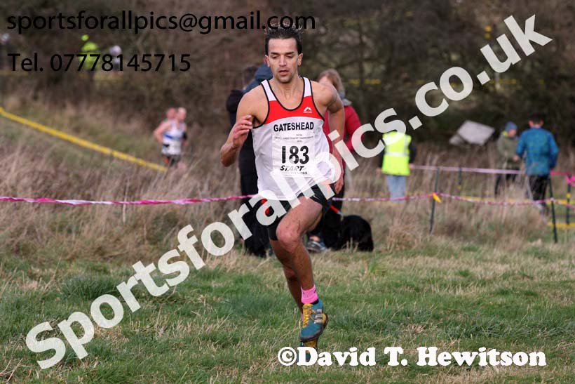 Senior mens North Eastern Cross Country, 2018 Northern Cross Country Champs., Wrekenton, Gateshead. Photo:  David T. Hewitson/Sports for All Pics